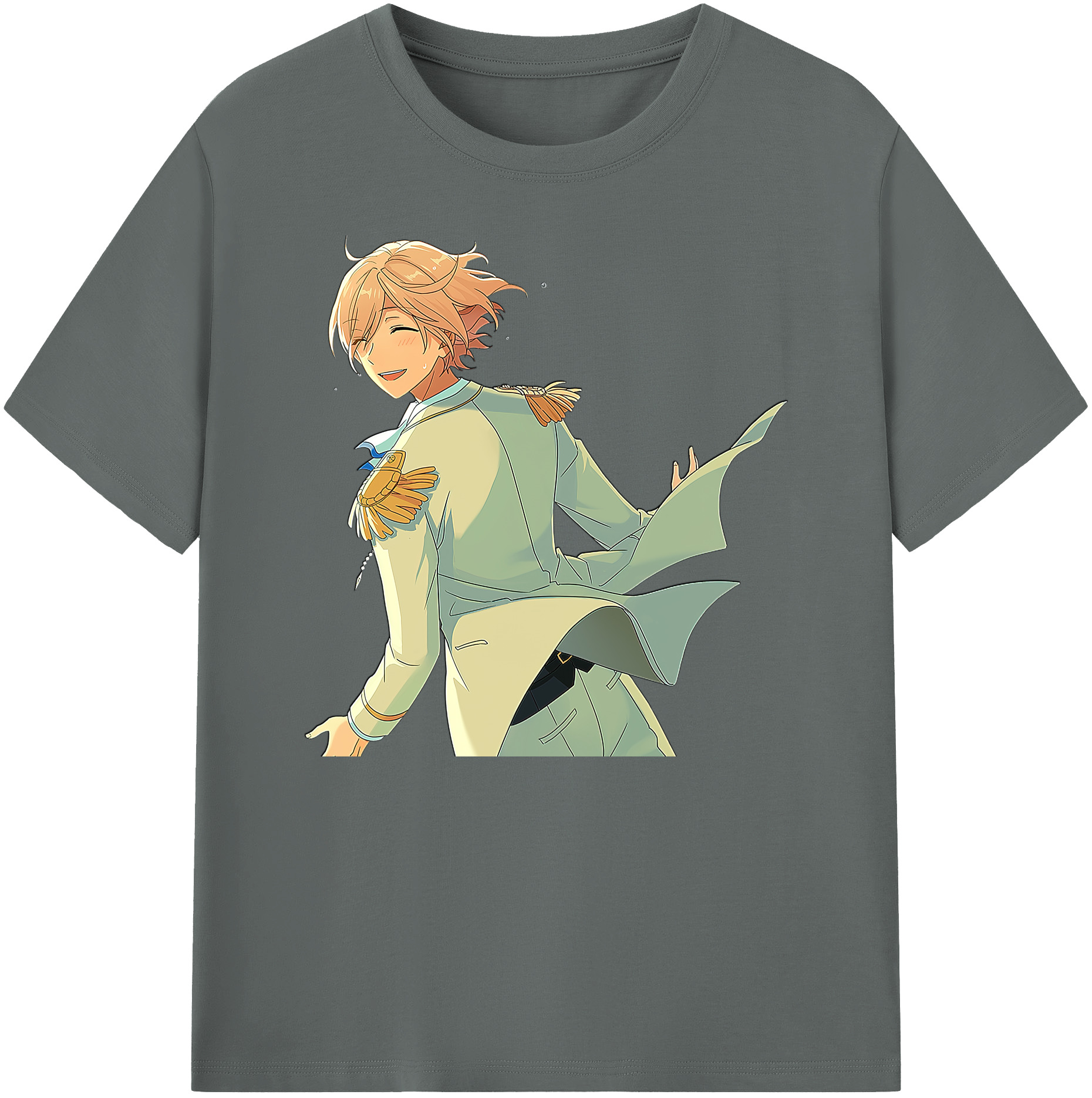 （画像用） あんさんぶるスターズ! Ensemble Stars 綿100％ メンズ半袖Tシャツ｜肌触りやわらか＆通気性